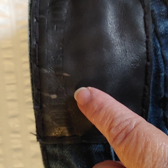 True Religion Mens Ricky Straight Leg Distressed Jeans with Flap, Style M859NWY1 - Picture 15 of 16